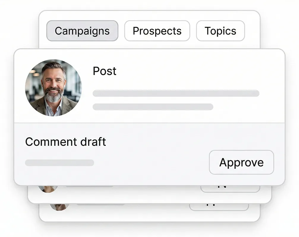 Extrovert feed showing tracked prospects, customers, and their recent LinkedIn activity